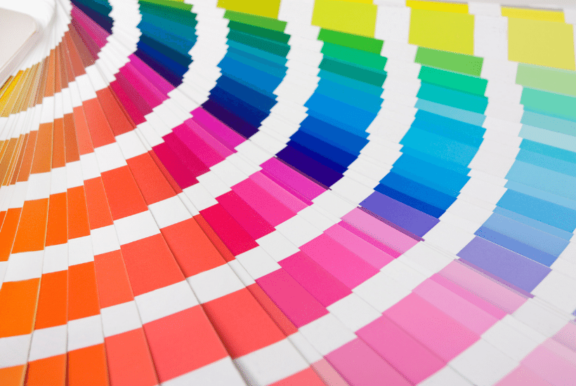 What Colours Should I Use For My Logo - Pantone colour swatches