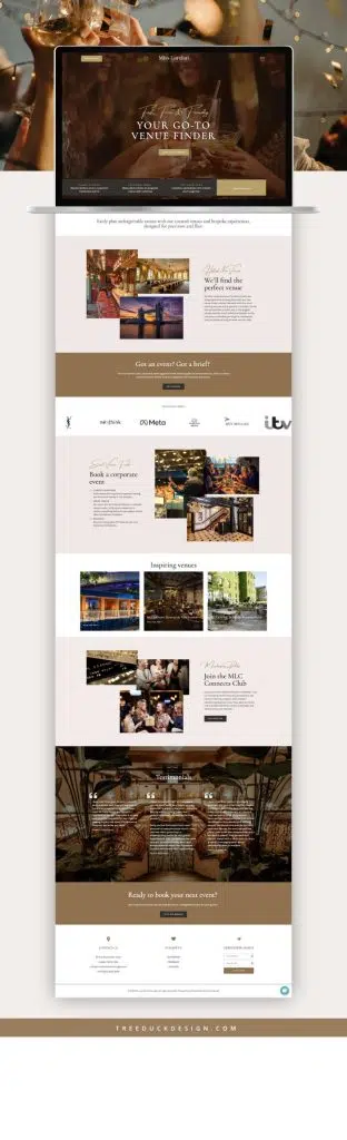 A Wordpress website design for a restaurant.